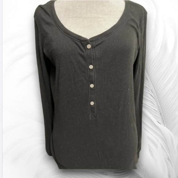 Victorias Secret Black Women's Long Sleeve Knitted Pullover Size: L - Picture 2 of 5